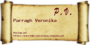 Parragh Veronika névjegykártya