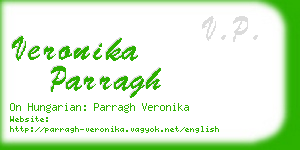 veronika parragh business card